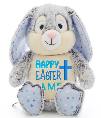 Easter Cross Bunny Blue Star