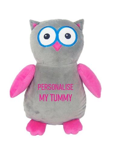 Hooty Lou OWL Pink/Grey Cubbie